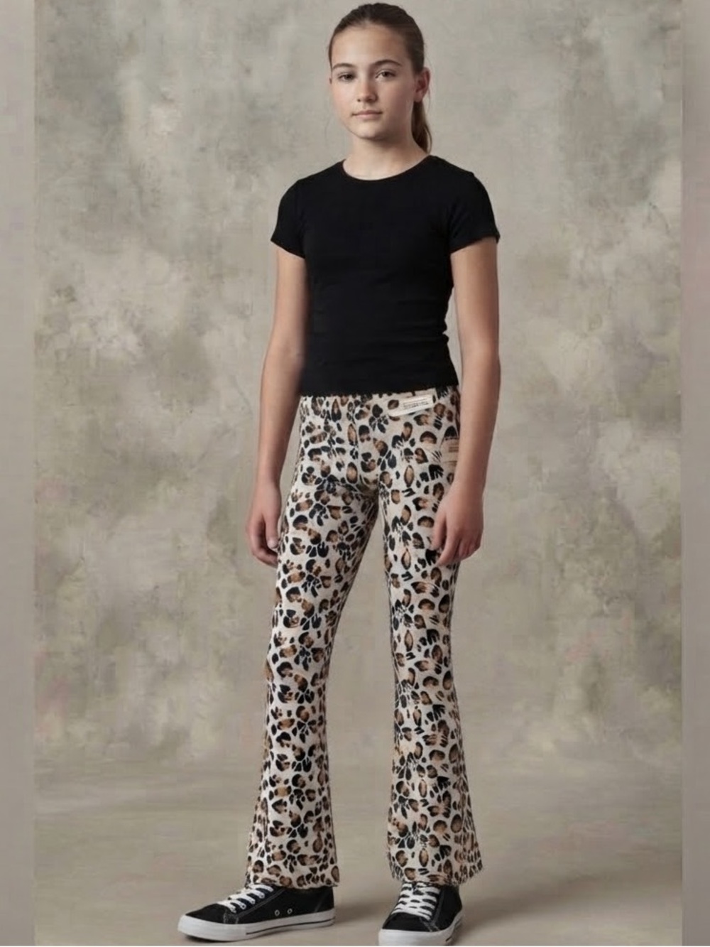 no comment Leopard Print Girls Lounge Pants